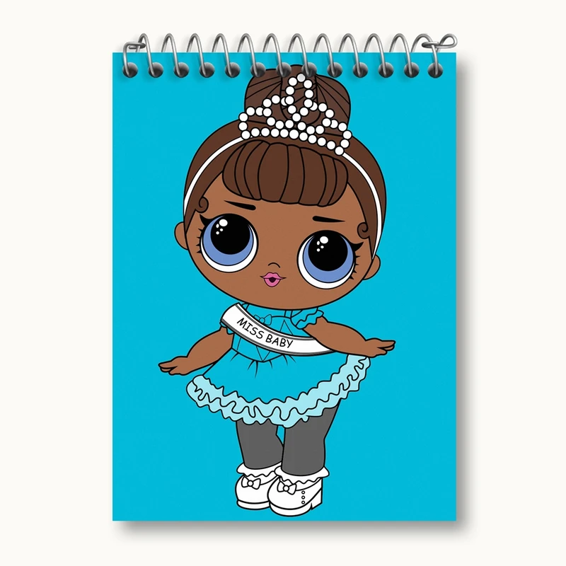 دفتر یادداشت 50 برگ خندالو مدل عروسک ال او ال LOL کد 27873