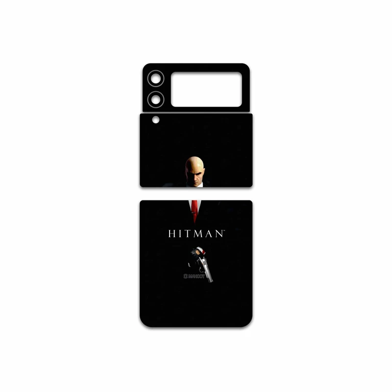 برچسب پوششی ماهوت مدل Hitman-Game مناسب برای گوشی موبایل سامسونگ Galaxy Z Flip3 5G