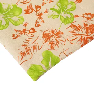 پارچه لباس مدل لنین گلدار