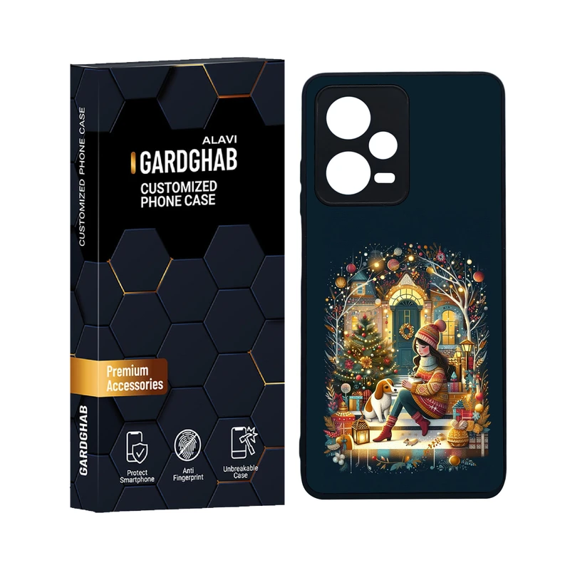 کاور گارد قاب علوی مدل دورژله ای هنری مناسب برای گوشی موبایل شیائومی Redmi Note 12 Pro 5G