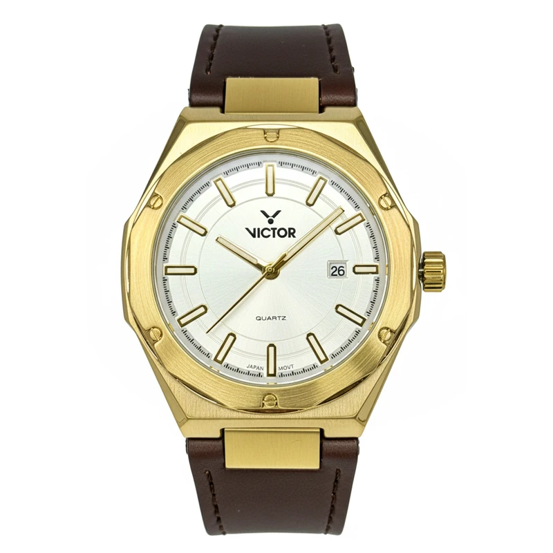 ساعت مچی عقربه‌ای کوارتز مردانه ویکتور مدل کلاسیک