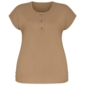 تی‌شرت راحتی  آستین کوتاه زنانه مدل آلوینا کد 06