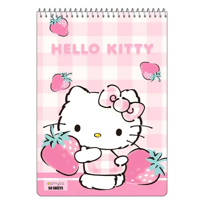 دفتر نقاشی 50 برگ سیمی کارنیکا طرح هلو کیتی hello kitty کد 44025