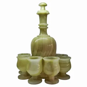 سرویس پارچ و لیوان 7 پارچه مدل سنگ مرمر