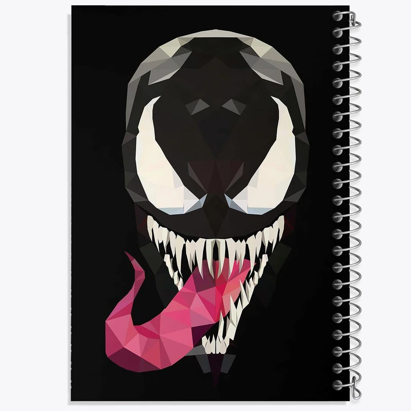 دفتر ژورنال نویسی 50 برگ خندالو مدل نقطه ای طرح ونوم Venom کد 27321