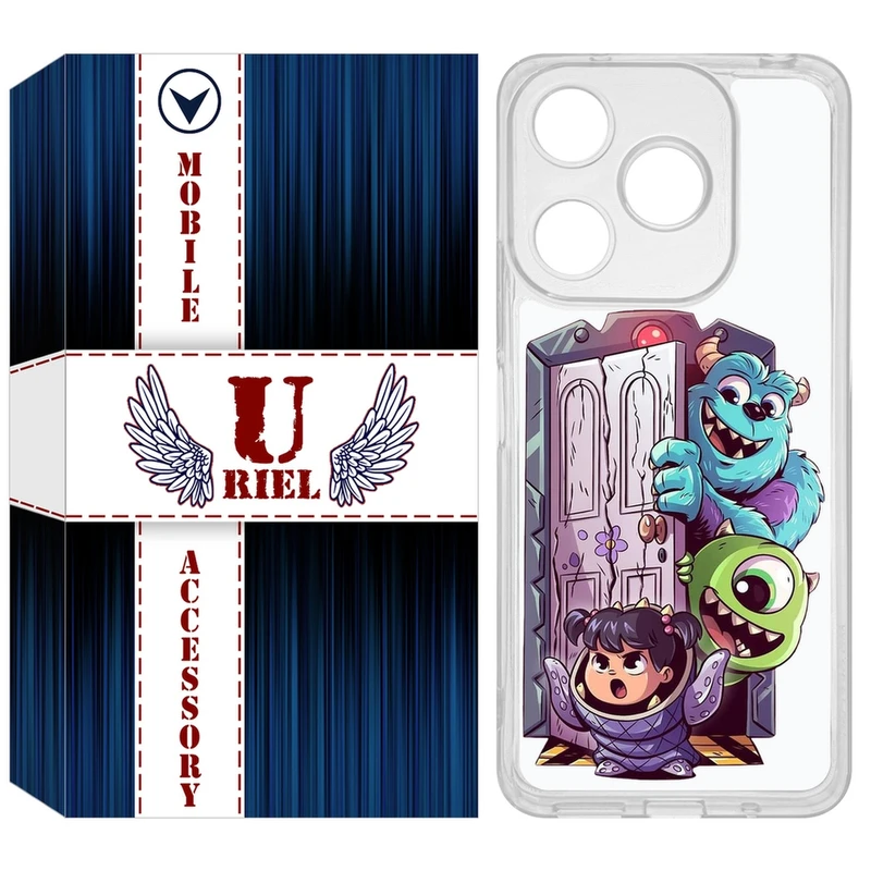 کاور یوریل مدل Clear کد 67 طرح سالیوان مناسب برای گوشی موبایل شیائومی Redmi 13X / 13 / Poco M6 4G