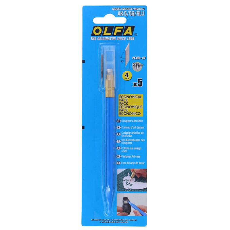 کاتر قلمی الفا مدل AK-5/5B-BLU کاتر قلمی الفا مدل AK-5/5B-BLU
