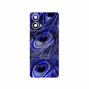 MAHOOT Purple Feather Cover Sticker for Motorola Moto G24