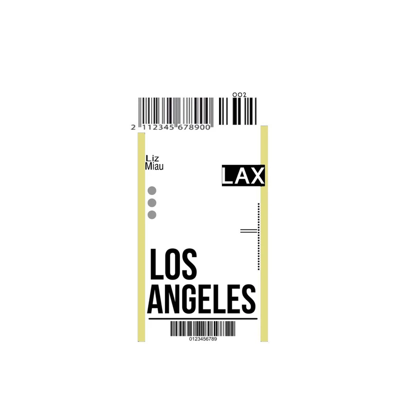  استیکر ویرمان طرح بلیط لس آنجلس کد m-400-19 