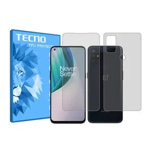 Tecno HyGEL model Transparent screen protector suitable for OnePlus Nord N10 5G mobile phone along with phone back protector