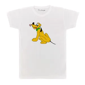 تی شرت آستین کوتاه بچگانه پرمانه طرح کارتن پلوتو کد pmt.7858