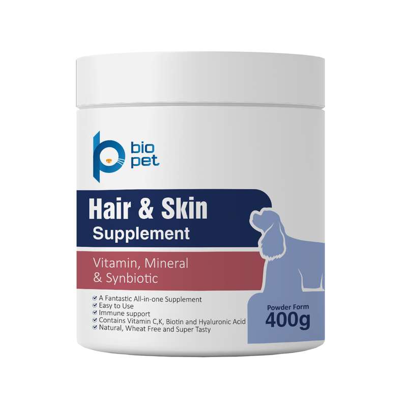 پودر مکمل سگ بایو پت مدل پوست و مو وزن 400 گرم پودر مکمل سگ بایو پت مدل پوست و مو وزن 400 گرم