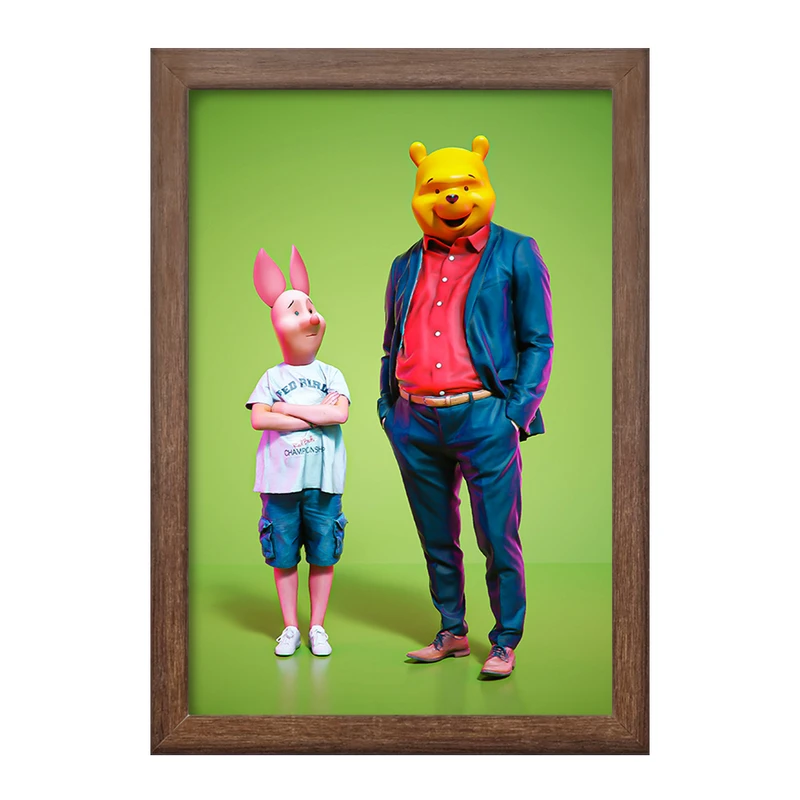 تابلو خندالو طرح وینی پو (Pooh) کد F180