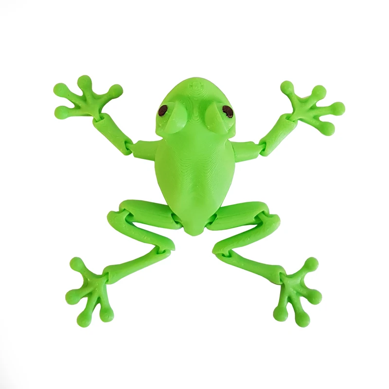 اکشن فیگور قورباغه مدل مفصل دار طول 7 سانتی متر