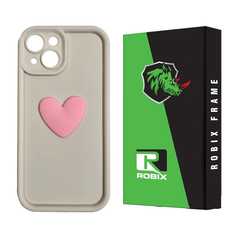 کاور روبیکس مدل SOLID HEART مناسب برای گوشی موبایل اپل iPhone 15