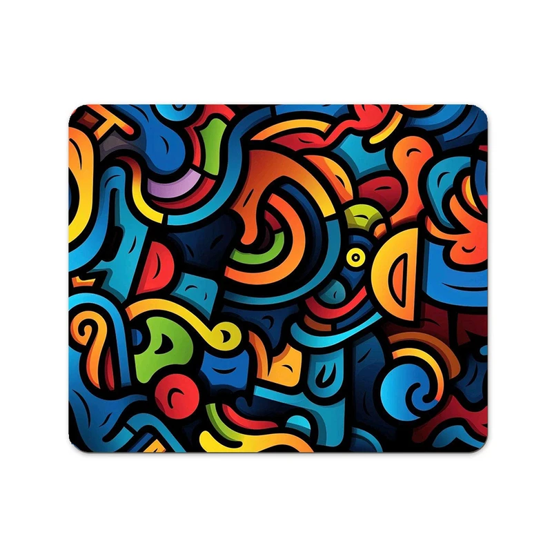 ماوس پد مدل اشکال و خطوط رنگارنگ کد DKMP9