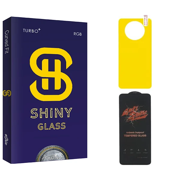 محافظ صفحه نمایش آتوچبو مدل Shiny ANTI-STATIC مناسب برای گوشی موبایل شیائومی POCO X3  به همراه محافظ پشت گوشی
