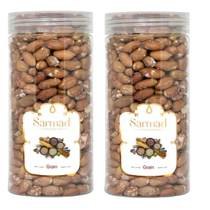 بادام زمینی آستانه سرمد - 400 گرم بسته 2 عددی