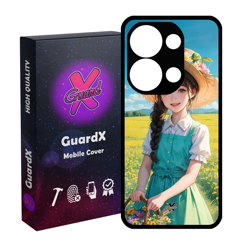 کاور گارد ایکس طرح دختر مدل Glass10662 مناسب برای گوشی موبایل شیائومی Redmi Note 13 Pro 4G / Poco M6 Pro 4G