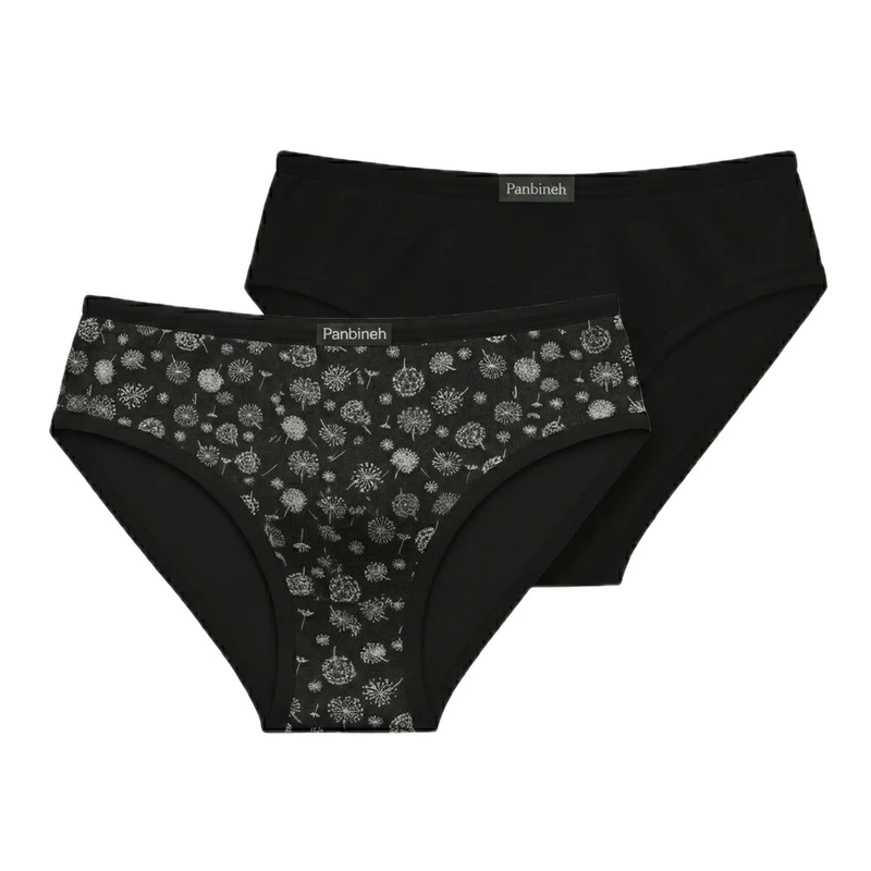 شورت زنانه پنبینه مدل نخ پنبه خالص بسته 2 عددی