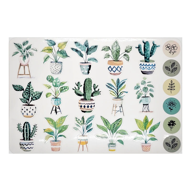 برچسب طرح برش خورده بولت ژورنال مدل Plants A5