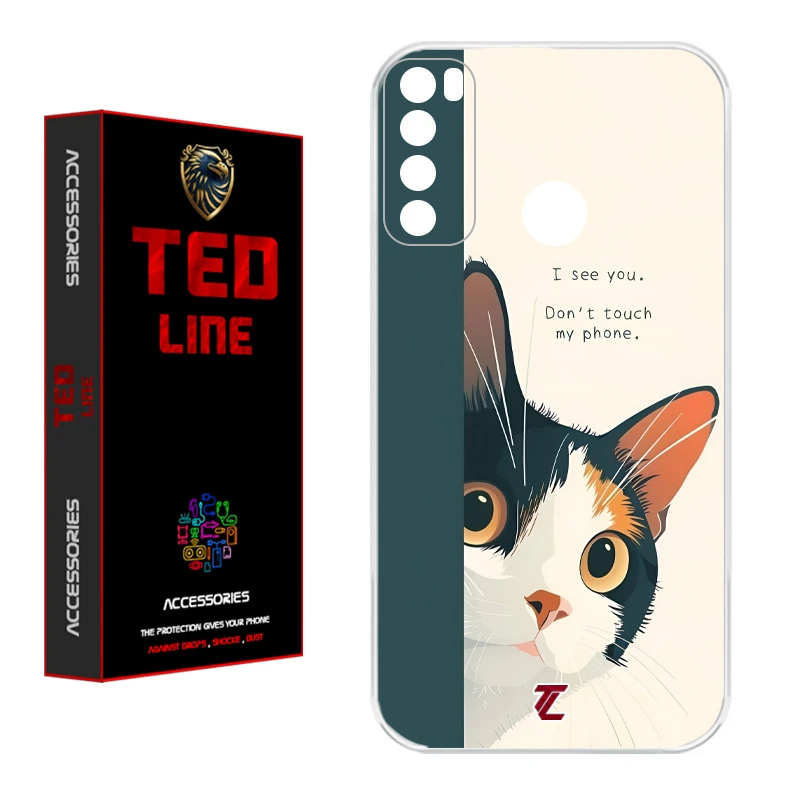 کاور تدلاین طرح گربه کد 1222 مناسب برای گوشی موبایل شیائومی Redmi Note 8