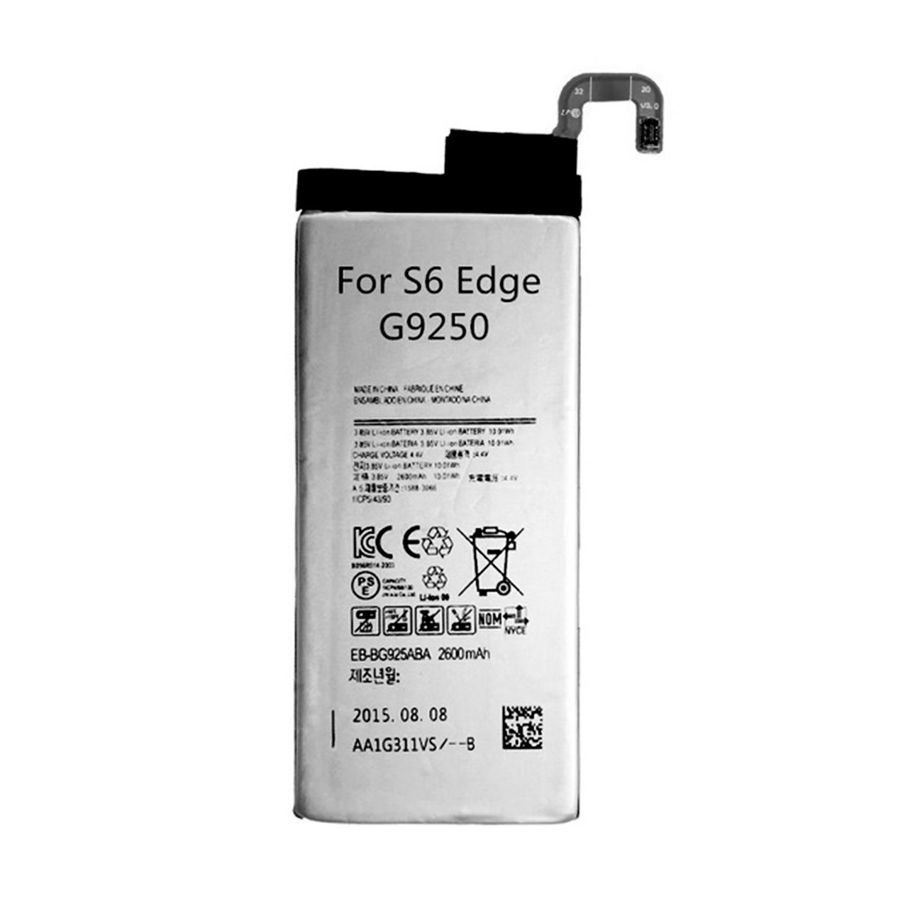 باتری موبایل مدل Galaxy S6 Edge با ظرفیت 2600mAh مناسب برای گوشی موبایل سامسونگ Galaxy S6 Edge