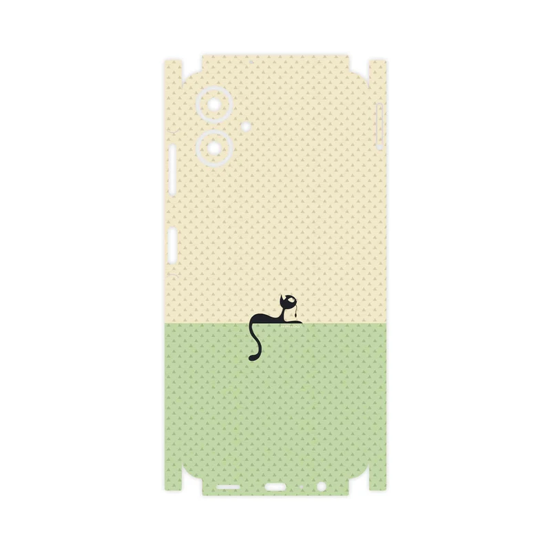 برچسب پوششی ماهوت مدل Minimal Internet Cat Icon-FullSkin مناسب برای گوشی موبایل سامسونگ Galaxy A06