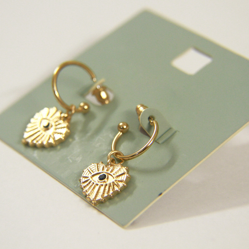 گوشواره زنانه مدل قلبی کد BD25