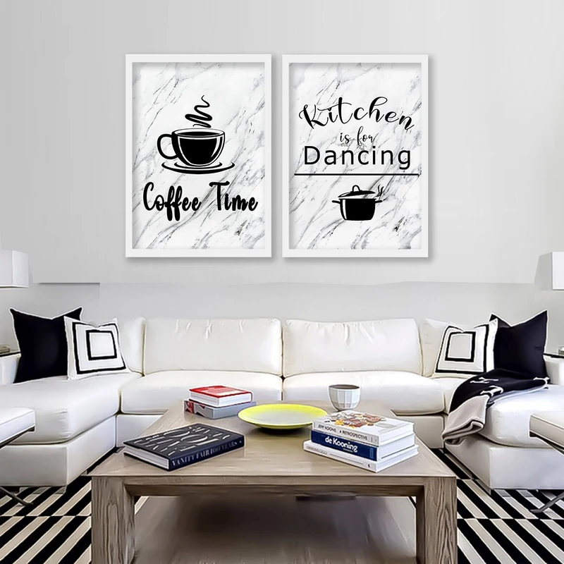 تابلو صبا طرح مدل آشپزخانه کد 116w مجموعه 2 عددی