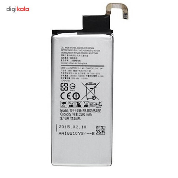 باتری موبایل مدل Galaxy S6 Edge با ظرفیت 2600mAh مناسب برای گوشی موبایل سامسونگ Galaxy S6 Edge