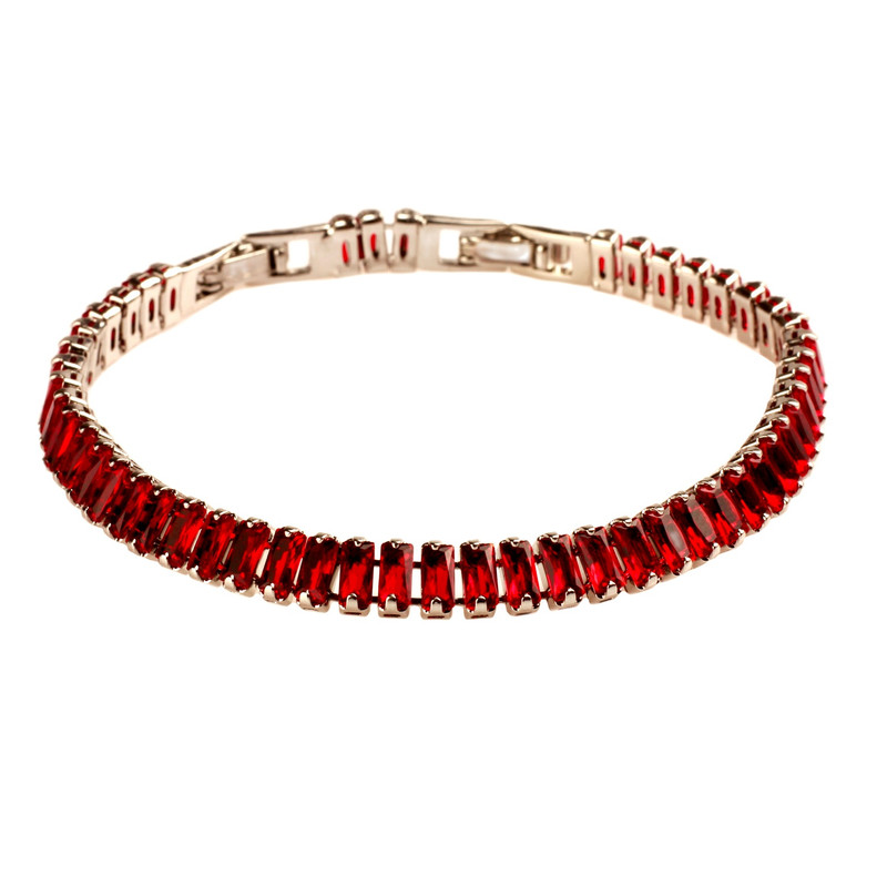 دستبند زنانه مدل جواهری دانه اناری کد TBR-77