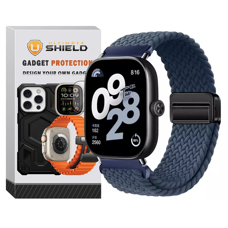 بند آلتیمیت شیلد مدل Braided Magsolo SPC BK مناسب برای ساعت هوشمند شیائومی Redmi Watch 4 41mm