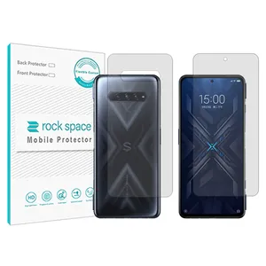 Rockspace transparent screen protector HyGEL model suitable for Xiaomi Black Shark 4 Pro mobile phone with back protector