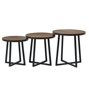 میز عسلی مدل ساروس مجموعه سه عددی