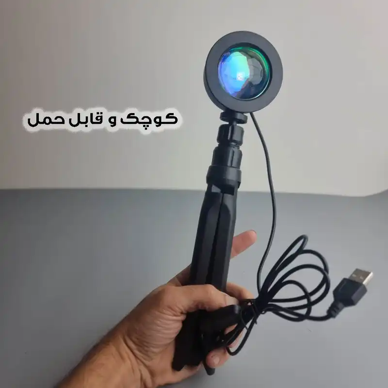 آباژور رومیزی مدل غروب خورشید کد RGB-NEW