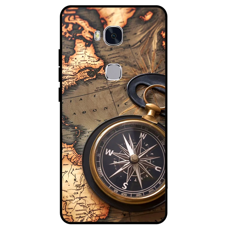  کاور مگافون طرح نقشه مدل 7397 مناسب برای گوشی موبایل آنر 5x     