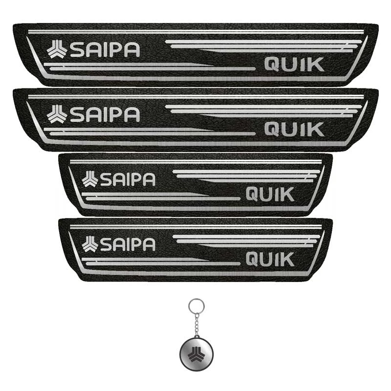 برچسب پارکابی خودرو لندمون کد LM200 MS مناسب برای کوییک مجموعه 4 عددی به همراه جاکلیدی