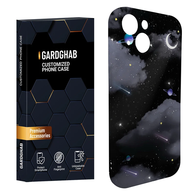 کاور گاردقاب مدل هنری مناسب برای گوشی موبایل اپل iPhone15 plus