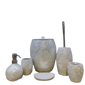 ست سرویس بهداشتی 6 تکه سنجاقک مدل شقایق