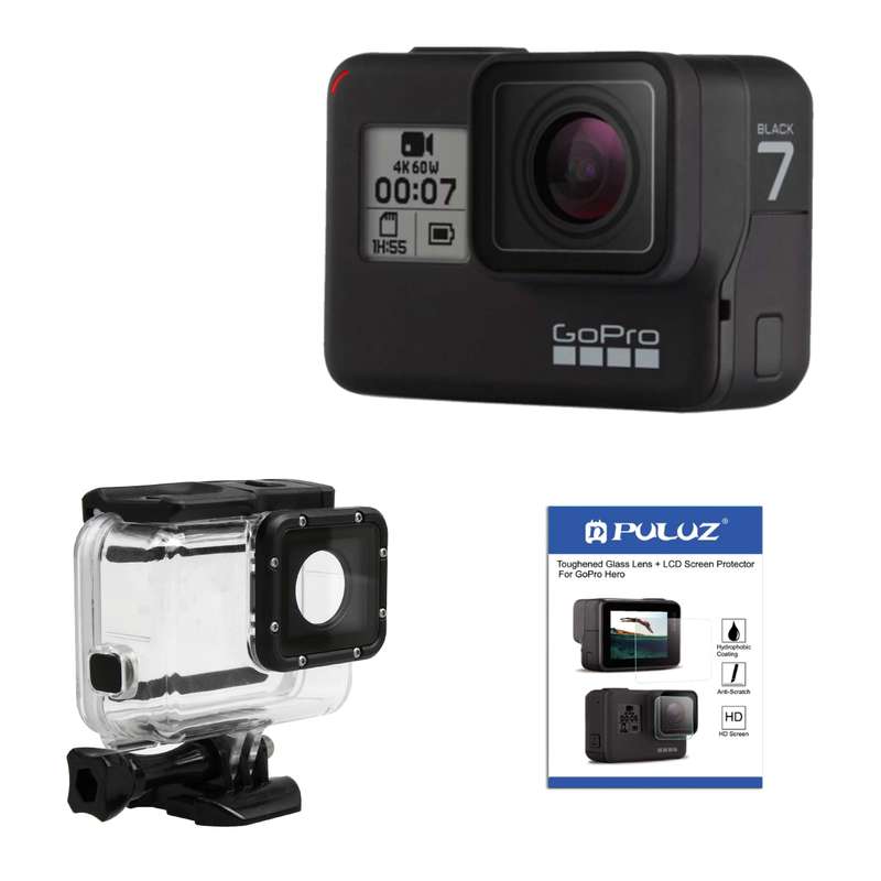 دوربین فیلم برداری ورزشی گوپرو مدل HERO7 Black Quick Stories به همراه لوازم جانبی پلوز