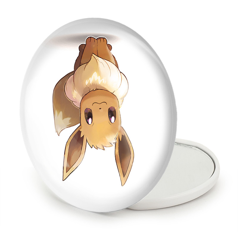 آینه جیبی خندالو طرح ایو انیمه پوکمون مدل تاشو کد 17409