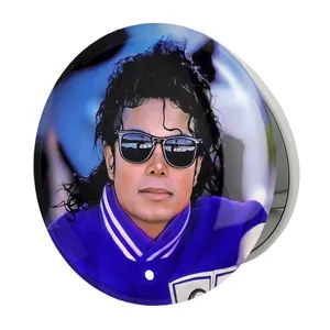 آینه جیبی خندالو طرح مایکل جکسون Michael Jackson مدل تاشو کد 19232 