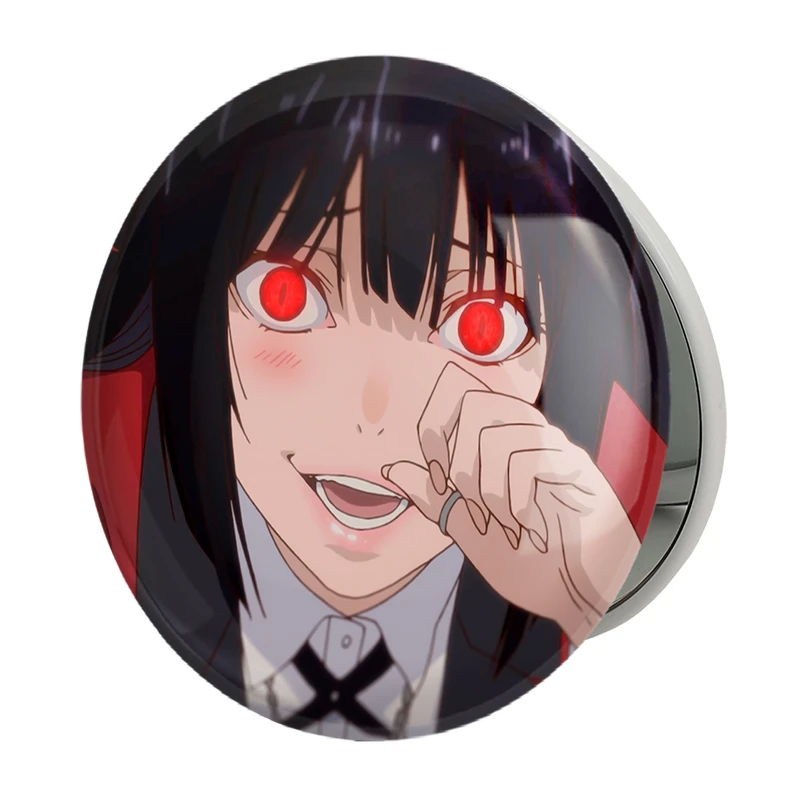 آینه جیبی خندالو طرح یومکو انیمه دختر مدل تاشو کد 12159 