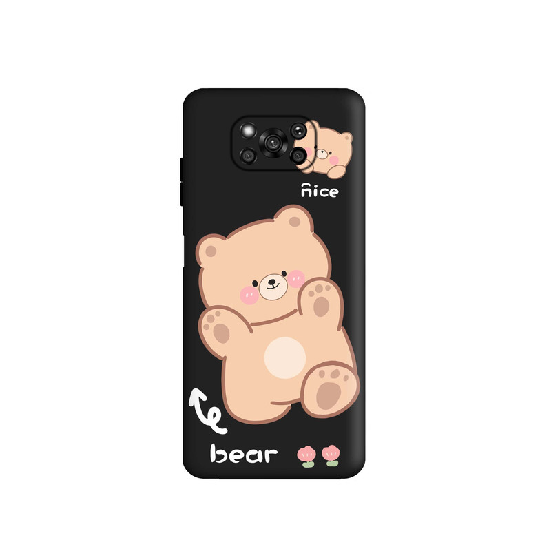 کاور قاب گارد طرح خرسی بامزه کد a3371 مناسب برای گوشی موبایل شیائومی Poco X3 / Poco X3 Pro