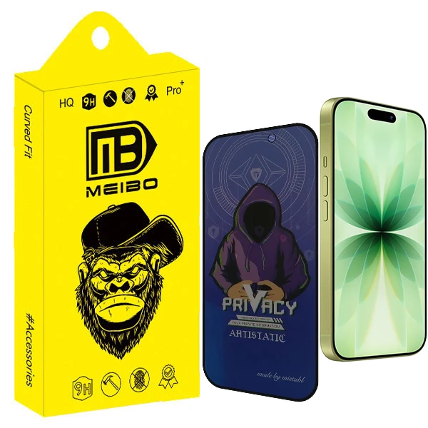 محافظ صفحه نمایش حریم شخصی میبو مدل Antistatic Clear مناسب برای گوشی موبایل اپل Iphone 17 Pro