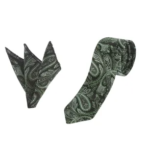 ست کراوات و دستمال جیب مردانه مدل کاردی کد 2