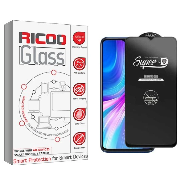 محافظ صفحه نمایش ریکو مدل RiC2 SuperD_ESD مناسب برای گوشی موبایل شیائومی Redmi Note 8 Pro