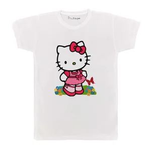 تی شرت بچگانه پرمانه طرح Kitty کد pmt.2416