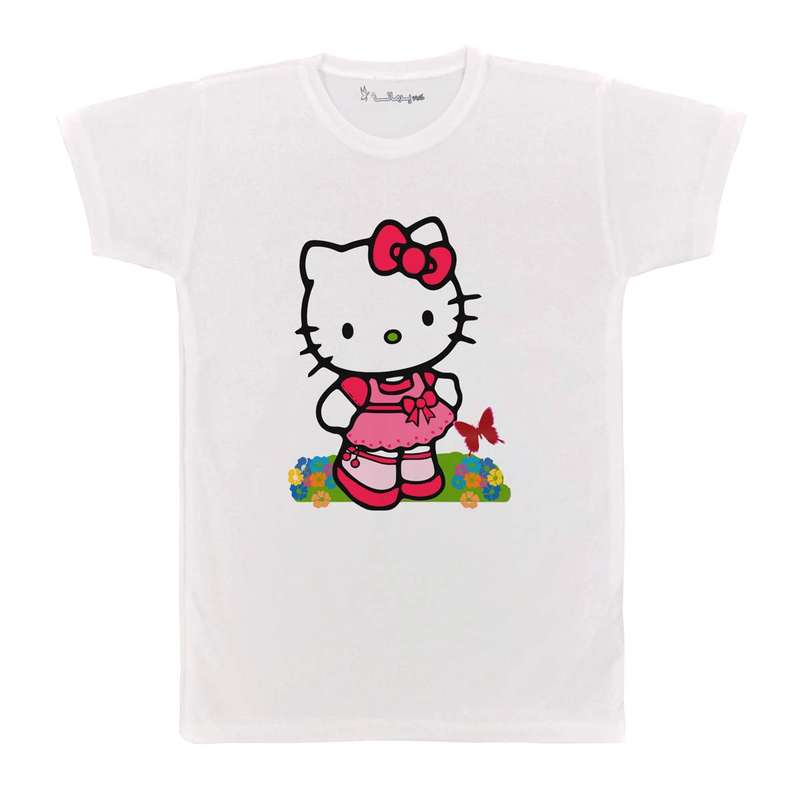 تی شرت بچگانه پرمانه طرح Kitty کد pmt.2416